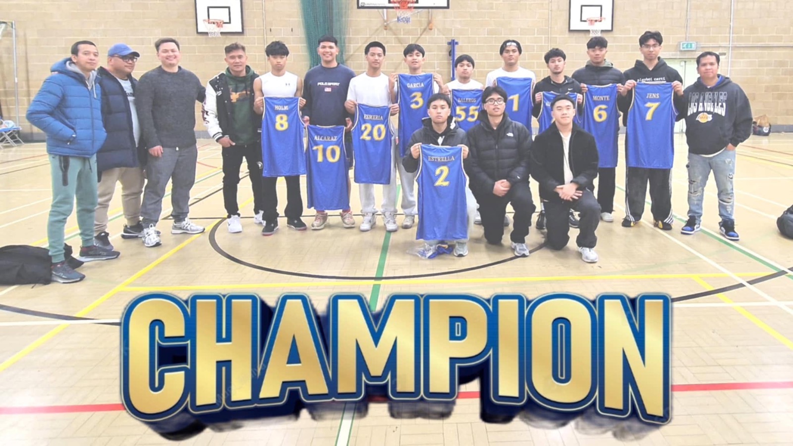 Batang Europa players celebrating a championship win