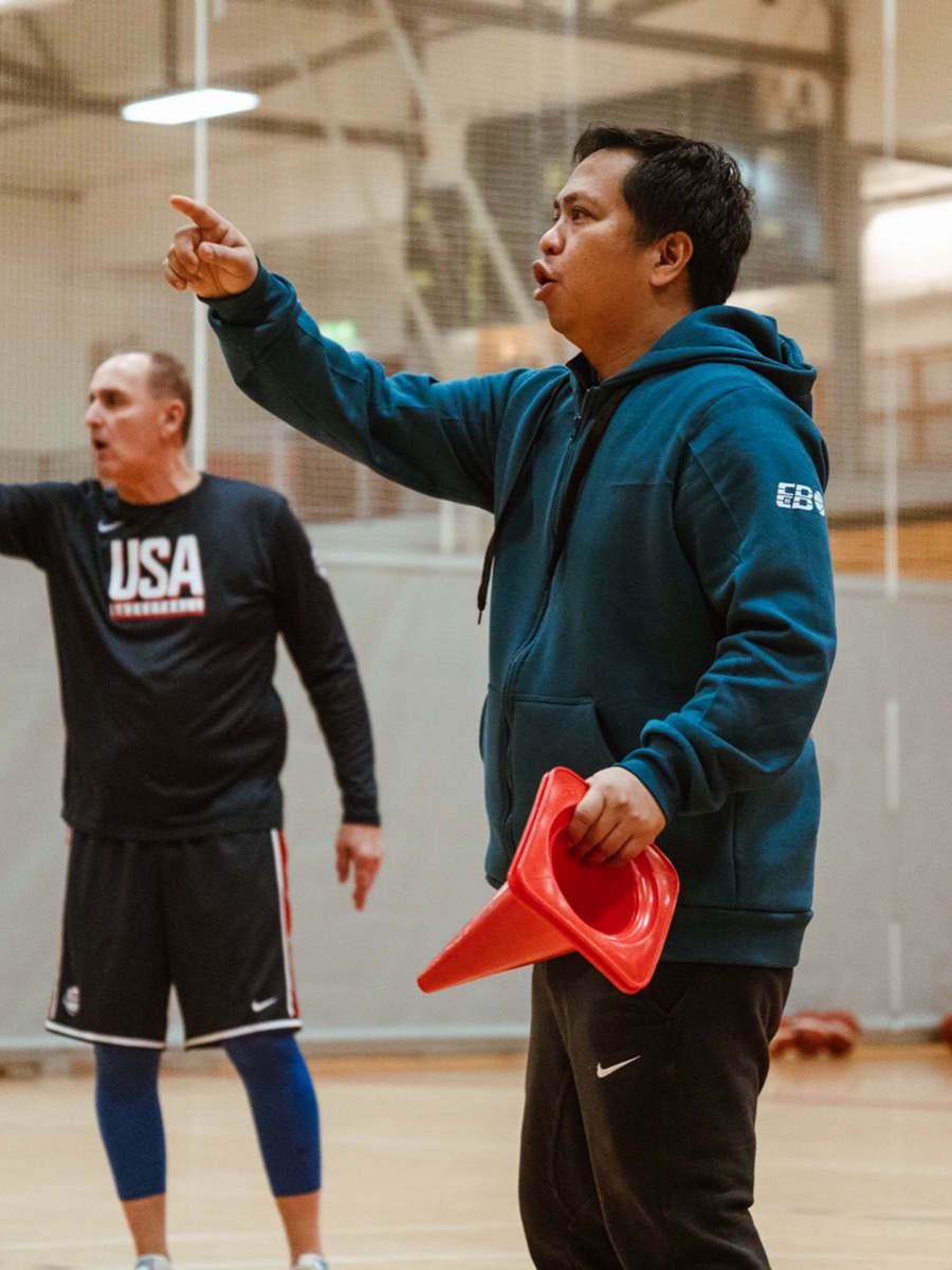 Batang Europa founder coaching alongside a USA national team coach